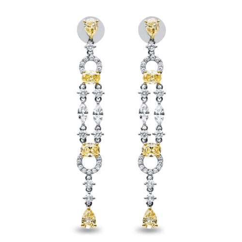 Ohrschmuck Farbiger Diamant