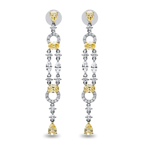 Ohrschmuck Farbiger Diamant