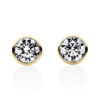 Material: gelbgold – Ohrstecker Solitaire