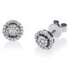 Material: platin – Ohrstecker Illusion Classic