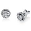 Material: platin – Ohrstecker Illusion Classic