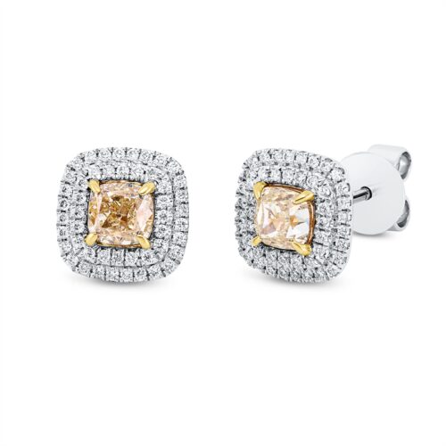 Ohrstecker Farbiger Diamant