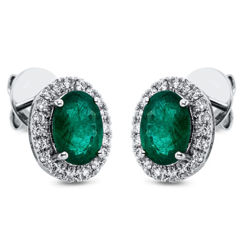 Ohrstecker 4er-Krappe 18 kt WG