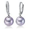 Material: weissgold – Ohrschmuck Perle