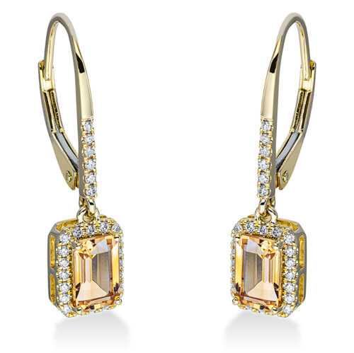 Ohrschmuck Farbstein Fashion