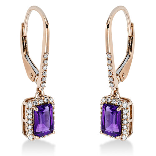 Ohrschmuck Farbstein Fashion