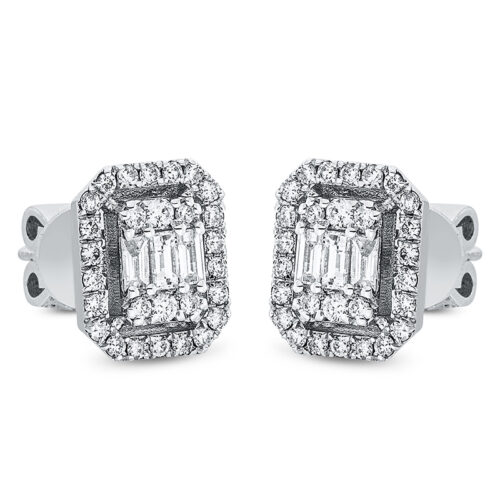 Ohrstecker Baguette Illusion