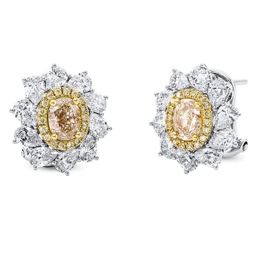 Ohrstecker Farbiger Diamant