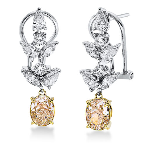 Ohrschmuck Farbiger Diamant