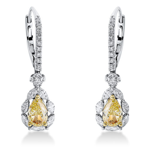 Ohrschmuck Farbiger Diamant