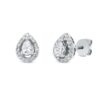 Material: weissgold – Ohrstecker Solitaire mit Besatz