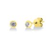 Material: gelbgold – Ohrstecker Solitaire