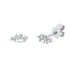 Material: weissgold – Ohrstecker Baguette