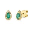 Material: gelbgold – Ohrstecker Farbstein Classic