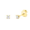 Material: gelbgold – Ohrstecker Solitaire