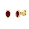 Material: gelbgold – Ohrstecker Farbstein Classic