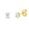 Material: gelbgold – Ohrstecker Solitaire