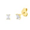 Material: gelbgold – Ohrstecker Solitaire