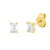 Material: gelbgold – Ohrstecker Solitaire