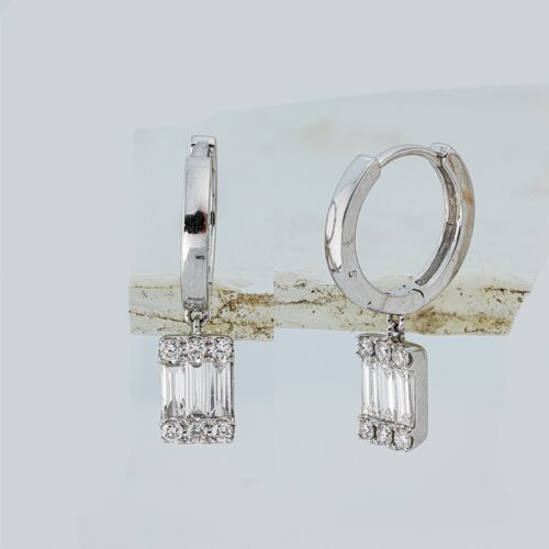 Ohrschmuck Baguette Illusion