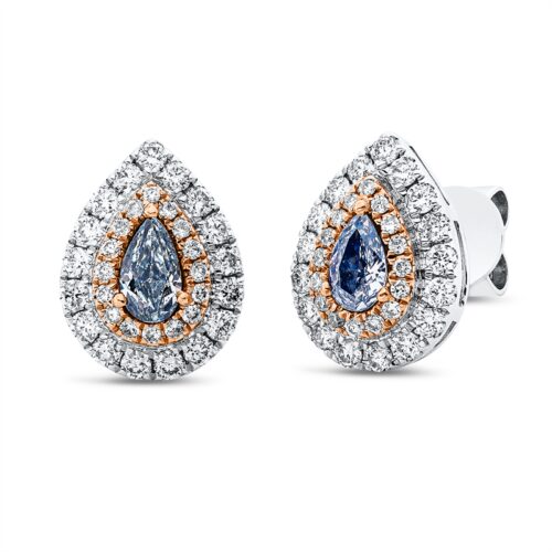 Ohrstecker Farbiger Diamant