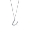 Material: weissgold – Collier Buchstabe