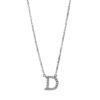 Material: weissgold – Collier Buchstabe