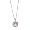 Material: weissgold – Collier Farbstein Fashion