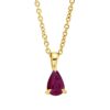 Material: gelbgold – Collier Farbstein Classic