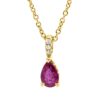 Material: gelbgold – Collier Farbstein Classic