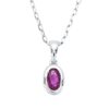 Material: weissgold – Collier Farbstein Classic