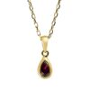 Material: gelbgold – Collier Farbstein Classic