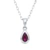 Material: weissgold – Collier Farbstein Classic
