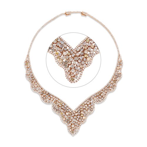 Collier Farbiger Diamant