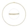 Material: gelbgold – Collier Tennisarmband