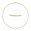 Material: gelbgold – Collier Tennisarmband