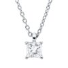 Material: weissgold – Collier Solitaire