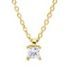 Material: gelbgold – Collier Solitaire