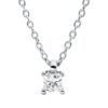 Material: weissgold – Collier Solitaire