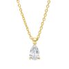 Material: gelbgold – Collier Solitaire