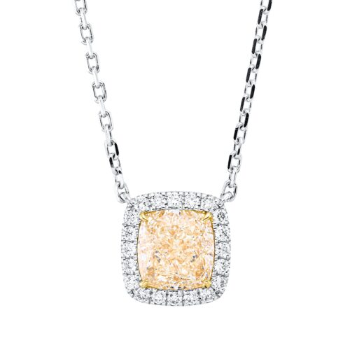 Collier Farbiger Diamant