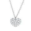 Material: weissgold – Collier Herz