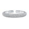 Material: weissgold – Armreif Pavé