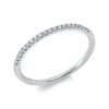 Material: weissgold – Ring Memoire halb