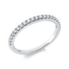 Material: weissgold – Ring Memoire halb