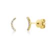 Material: gelbgold – Ohrstecker Modern Woman