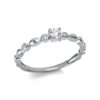 Material: weissgold – Ring Solitaire mit Besatz