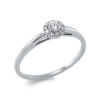 Material: weissgold – Ring Solitaire mit Besatz