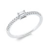 Material: weissgold – Ring Baguette