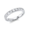 Material: weissgold – Ring Memoire halb